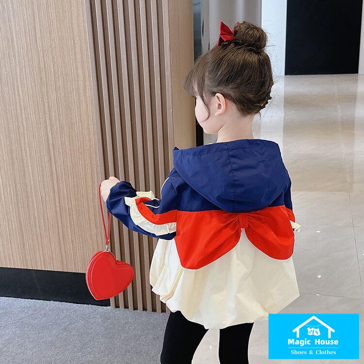 Áo Khoác Gió Phối Màu Thời Trang 2023 Cho Bé Gái