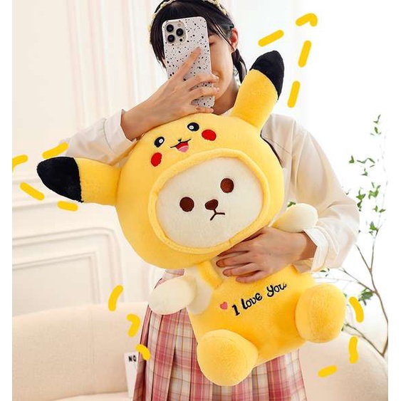 Gấu Bông Lena Biến Hình Dễ Thương Phong Cách Mới Làm Quà Tặng Valentine