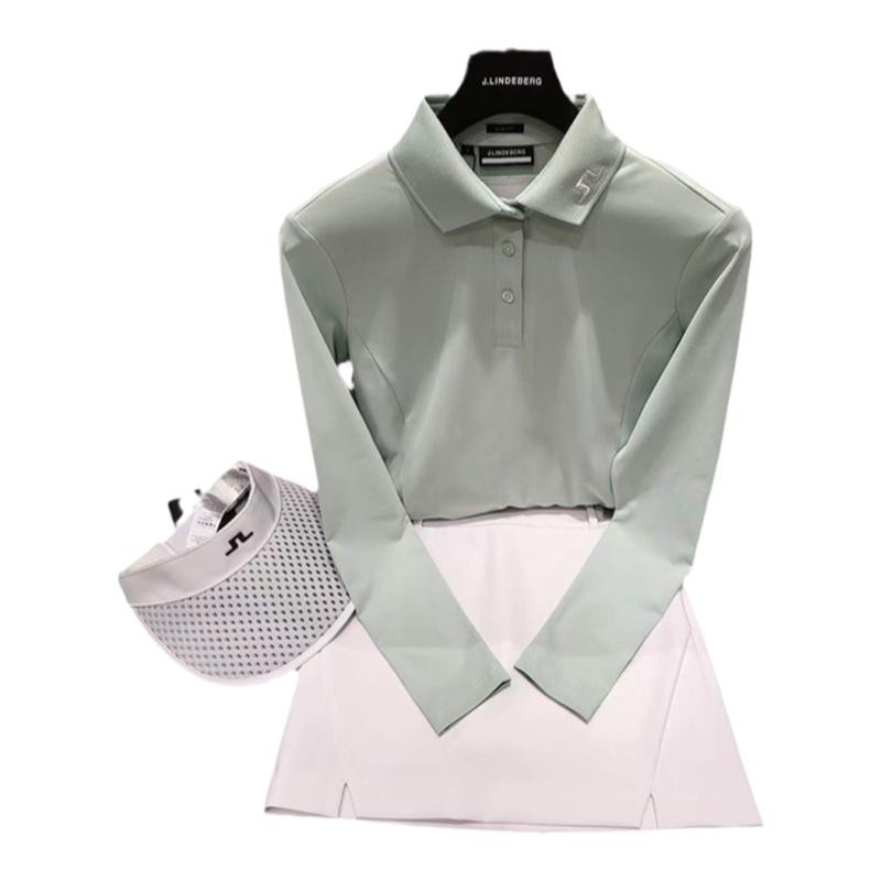 Áo Thun polo Dài Tay Phong Cách Hàn Quốc Mới Đánh golf Mùa Hè Dành Cho Nữ