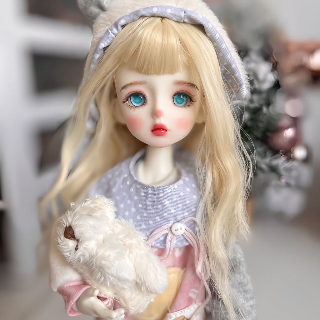 Búp Bê bjd 3D Mắt Thật 30cm 30cm bjd Mặc Đầm 3D Dễ Thương Cho Bé Gái 8.1