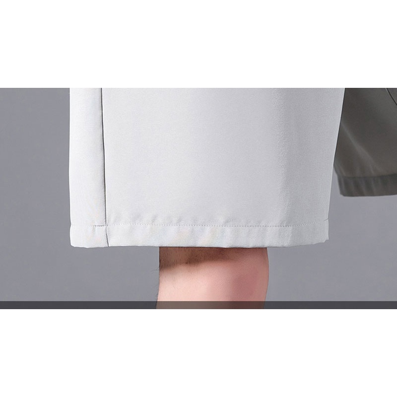 Quần Short Thể Thao Vải Lụa Lạnh Mỏng Nhanh Khô Màu Trơn Phối Dây Rút Thời Trang Mùa Hè Cho Nam