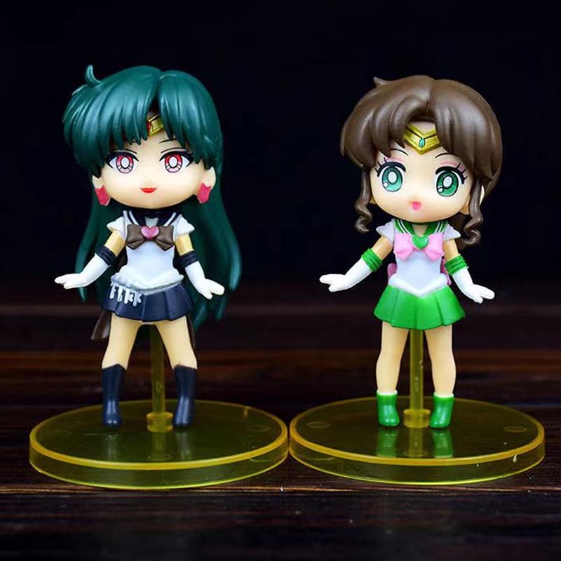 Đồ Chơi Búp Bê Thủy Thủ Mặt Trăng Dạ Quang Dễ Thương Trang Trí Bánh Kem