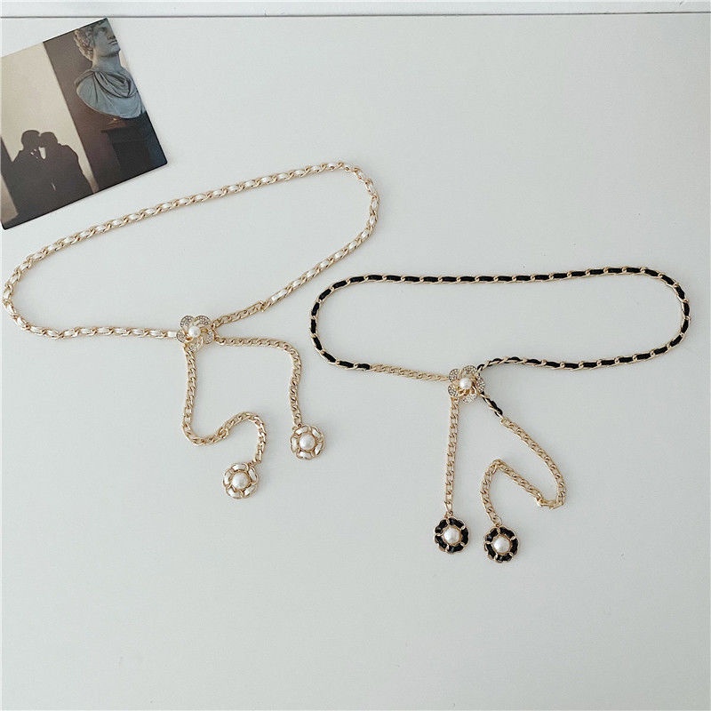 Thắt Lưng Dây Xích Bằng Kim Loại Kiểu Pháp Cổ Điển Thời Trang Cho Nữ