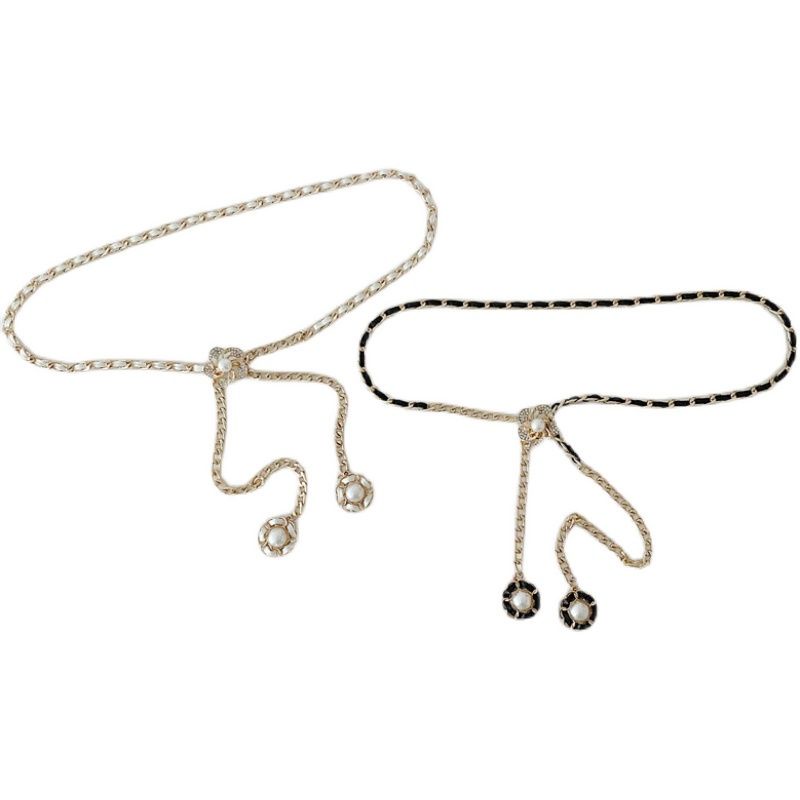 Thắt Lưng Dây Xích Bằng Kim Loại Kiểu Pháp Cổ Điển Thời Trang Cho Nữ