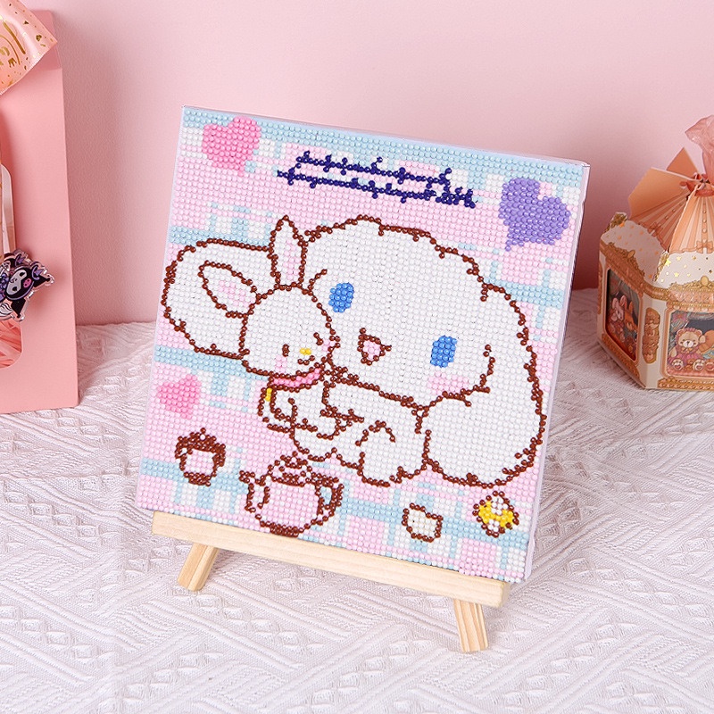 Bộ Tranh Đính Đá Tự Làm Họa Tiết Sanrio Kuromi Phong Cách Mới 2023 Cho Bé