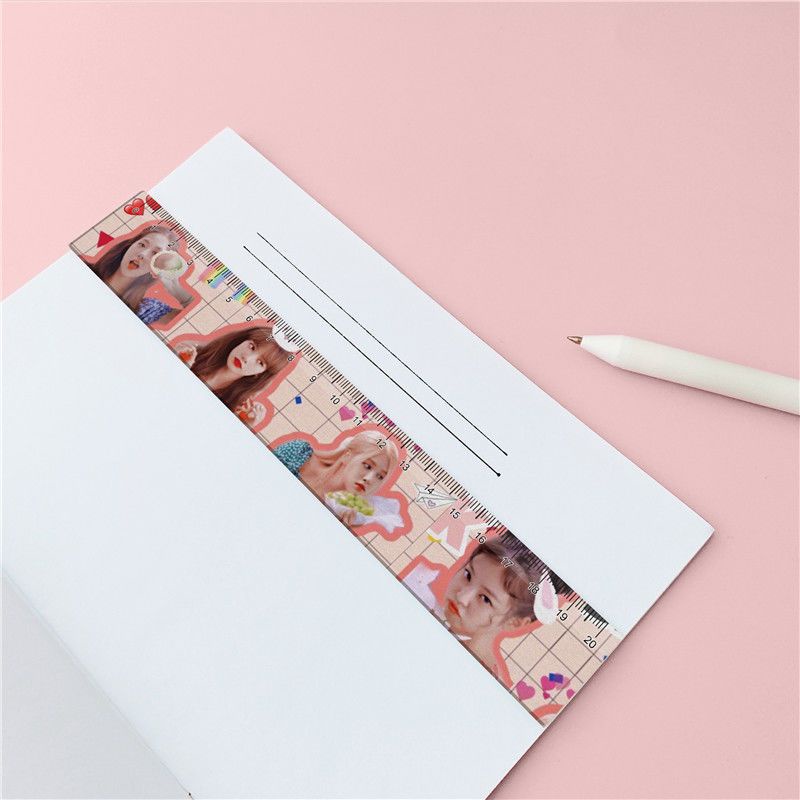 Thước Kẻ Bằng Acrylic 20cm In Họa Tiết Blackpink Dễ Thương Dành Cho Học Sinh