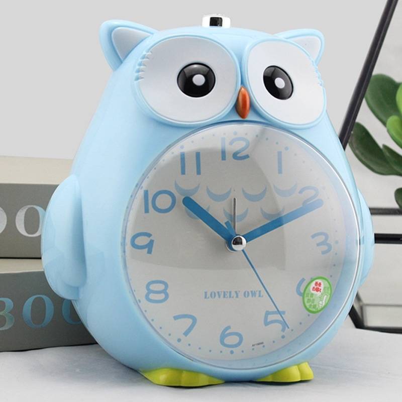 Đồng Hồ Báo Thức Hình Cú Mèo Hoạt Hình Sáng Tạo Đáng Yêu Dành Cho Bé Gái