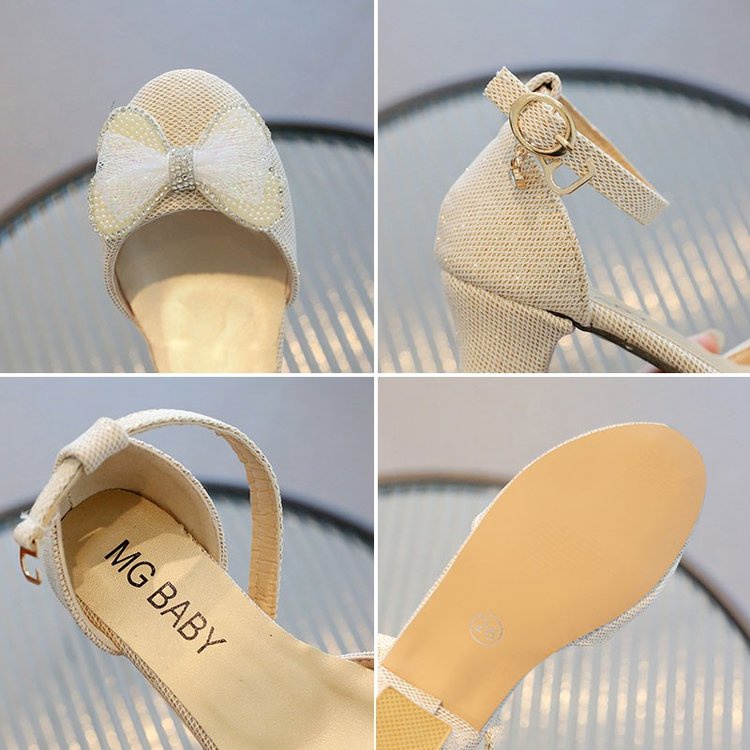 Xăng đan Gót Vừa Thiết Kế Đơn Giản Thoải Mái Thời Trang Mùa Hè Mới Cho Bé Gái