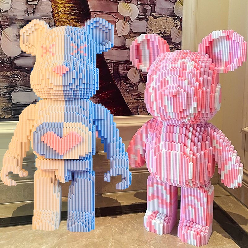 Chất Lượng Cao] Đồ Chơi Lắp Ráp Lego Nano Hình Chú Gấu Cho Bé Gái