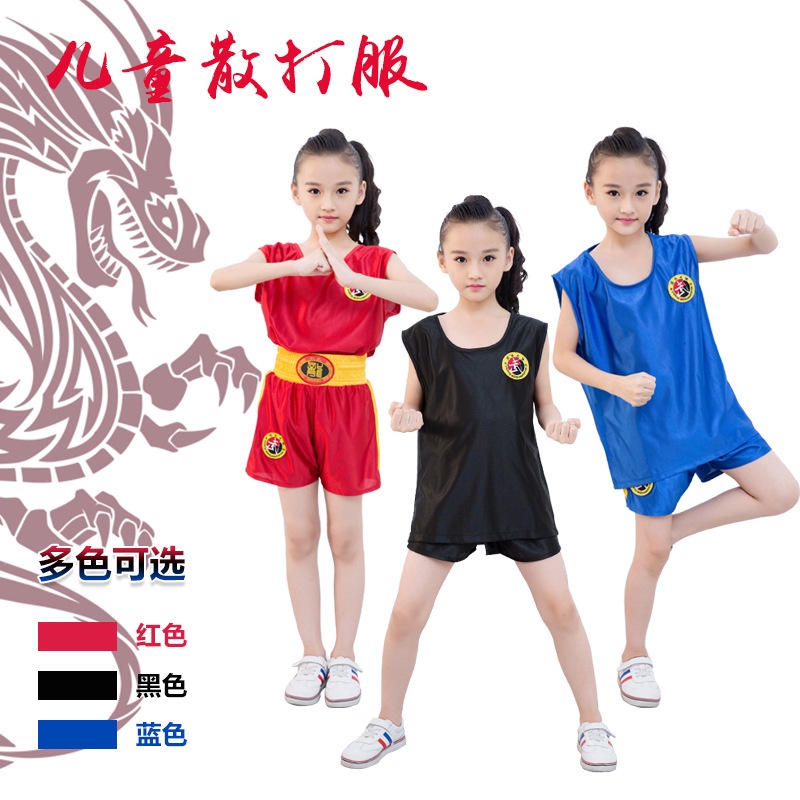 1 Bộ Đồ Võ Thuật Gồm Áo Tay Ngắn Và Quần Short Tập Muay Thái Cho Người Lớn Và Trẻ Em. A2 A2