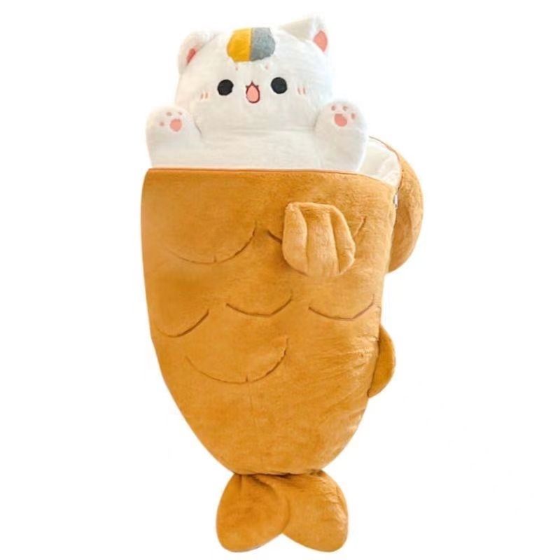 Thú Nhồi Bông Hình Mèo Tik Tok Taiyaki Biến Hình Sáng Tạo