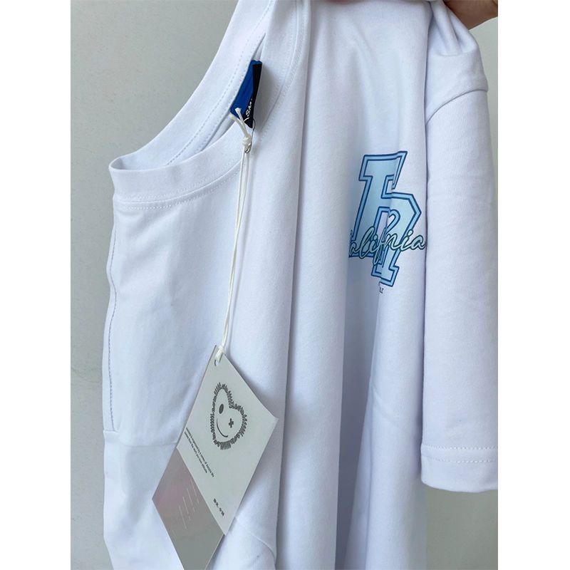 Áo Thun 100% Cotton Tay Ngắn Dáng Rộng Phong Cách Hong Kong Thời Trang Mùa Hè Cho Nam Và Nữ