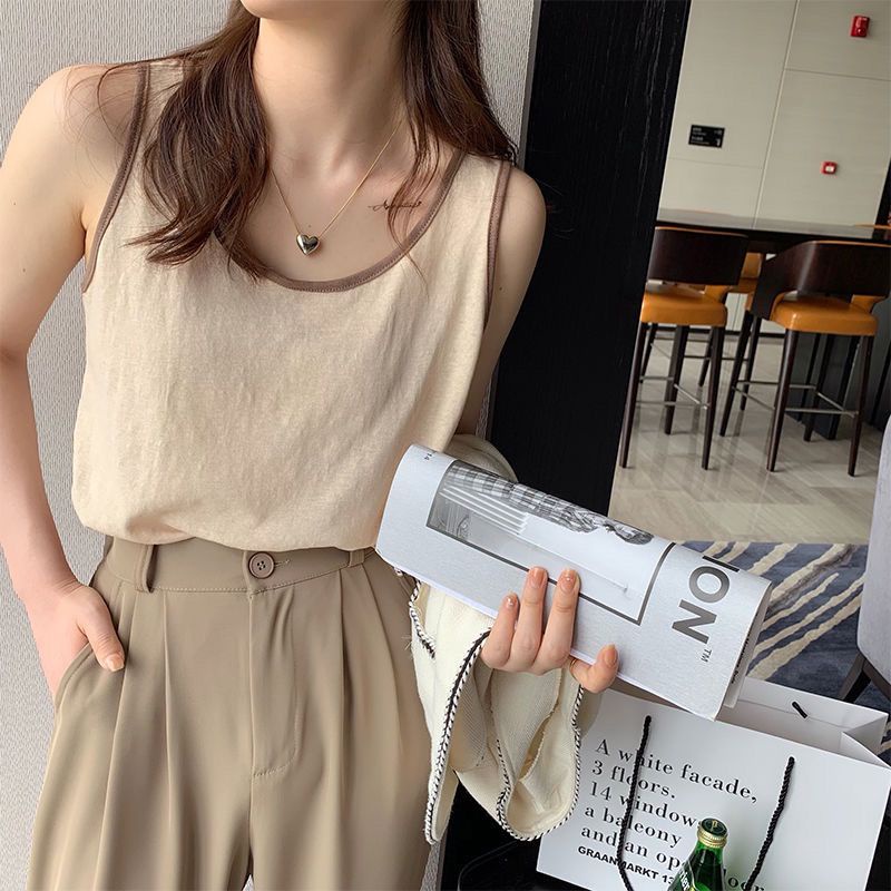 Áo Hai Dây Cổ Chữ U Dáng Rộng Thời Trang Mùa Hè Plus Size Cho Nữ