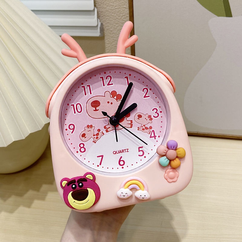 Đồng Hồ Báo Thức Để Bàn Kiểu Hoạt Hình Dễ Thương Cho Bé