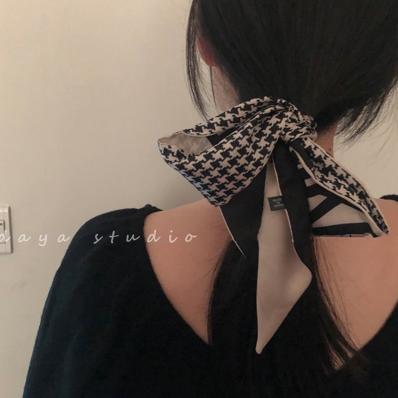 Khăn Quàng Cổ Lụa Cao Cấp Thanh Lịch Cổ Điển Pháp Hợp Thời Trang Hepburn