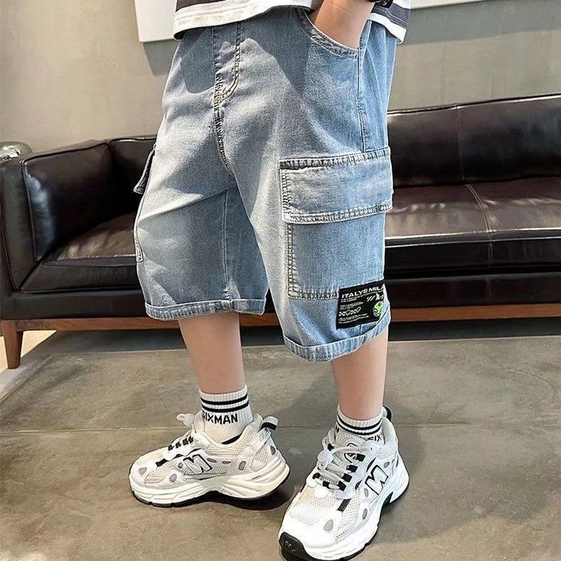Quần Short Denim Thời Trang Mùa Hè 2023 Cho Bé Trai