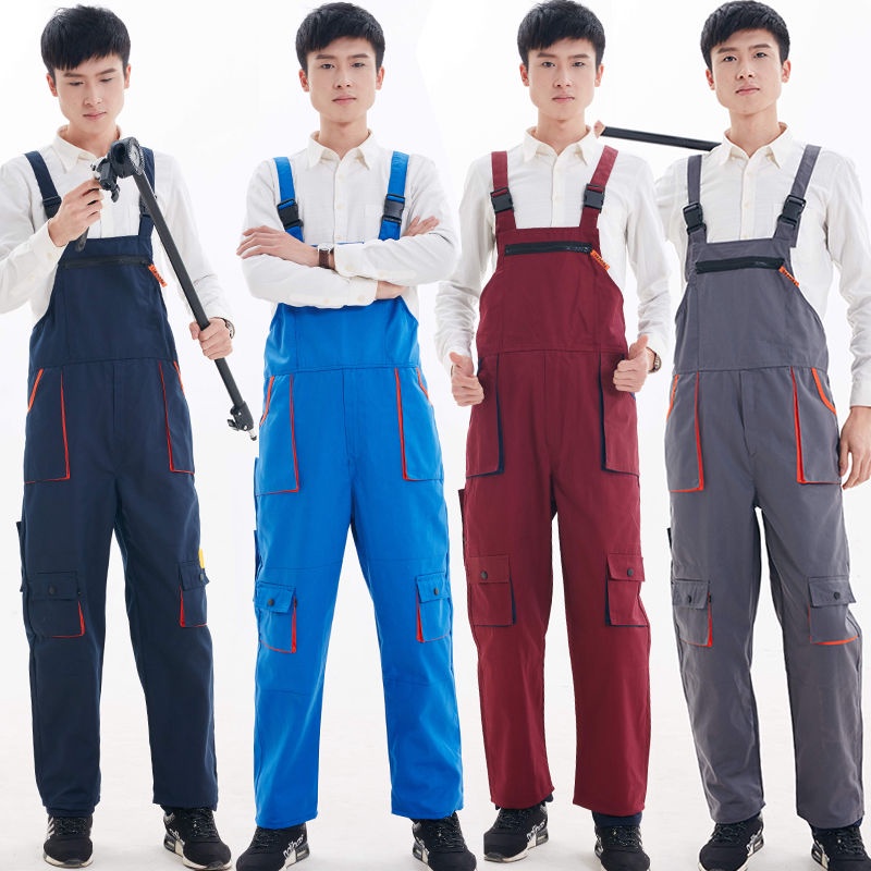 Quần Yếm Bảo Hộ Lao Động An Toàn Dáng Rộng Nhiều Túi Dành Cho Nam Nữ
