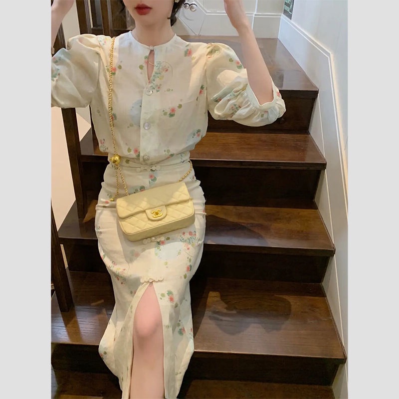 Đầm Hoa Nhỏ Cao Cấp Phong Cách Trung Quốc Mùa Hè Hàng Mới Dành Cho Bạn Nữ