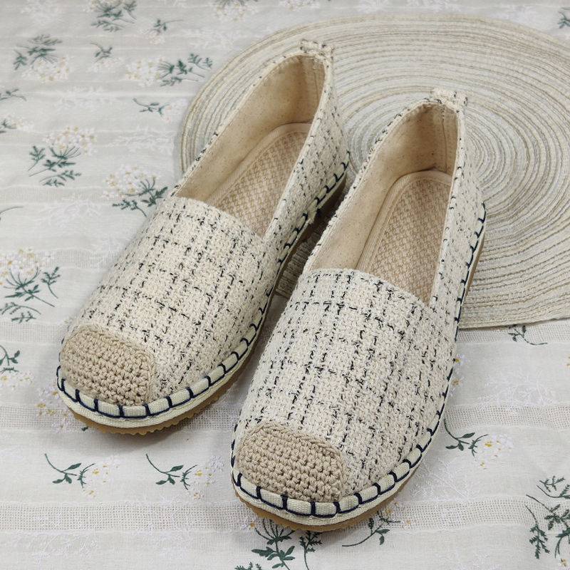 Giày Búp Bê Đế Bằng Thoáng Khí Phong Cách Chanel Thời Trang Xuân Thu 2021 Cho Nữ