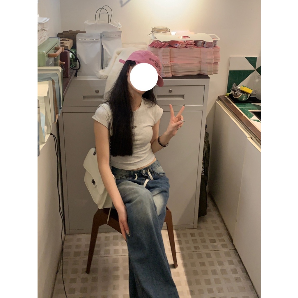 Áo Thun Ngắn Tay Trễ Vai Thời Trang Dành Cho Nữ