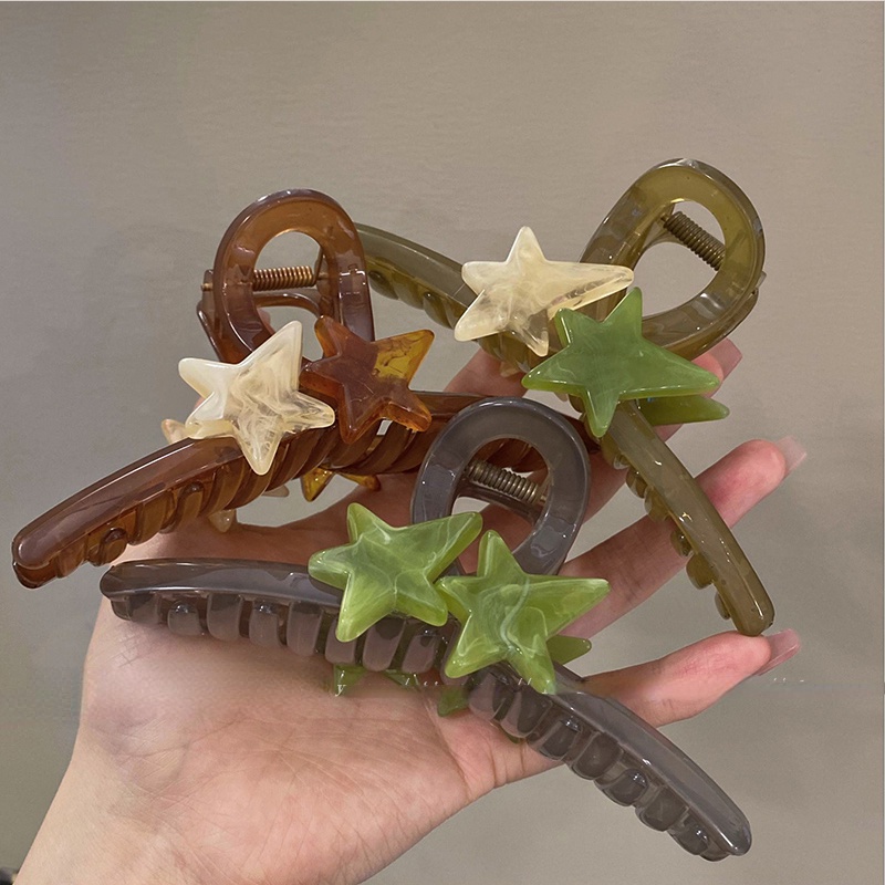 Kẹp Tóc Ngôi Sao Năm Cánh Cỡ Lớn Thời Trang Mùa Hè Cao Cấp Cho Nữ