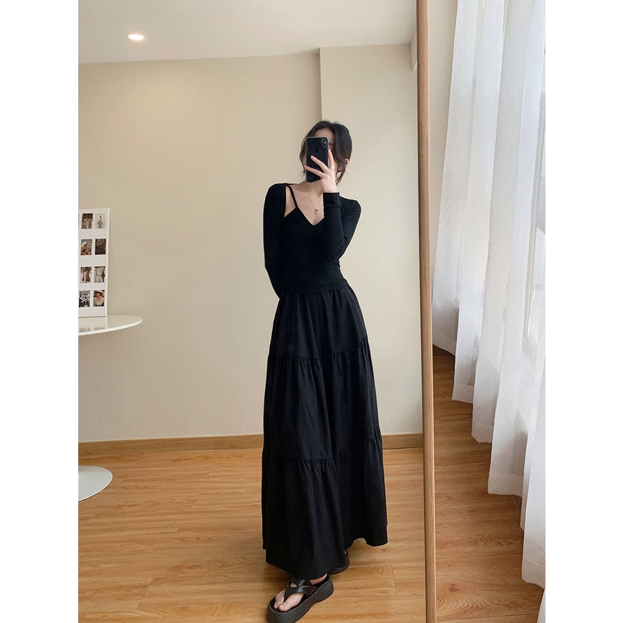 Hàng Mới Về Mới Quần Dài Ống Rộng Lưng Thun Thời Trang Nữ Tính