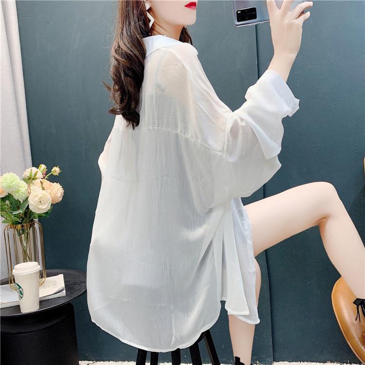 Áo Sơ Mi Chống Nắng Tay Dài Dáng Rộng Phong Cách Hàn Quốc Thời Trang Mùa Hè Hàng Mới Dành