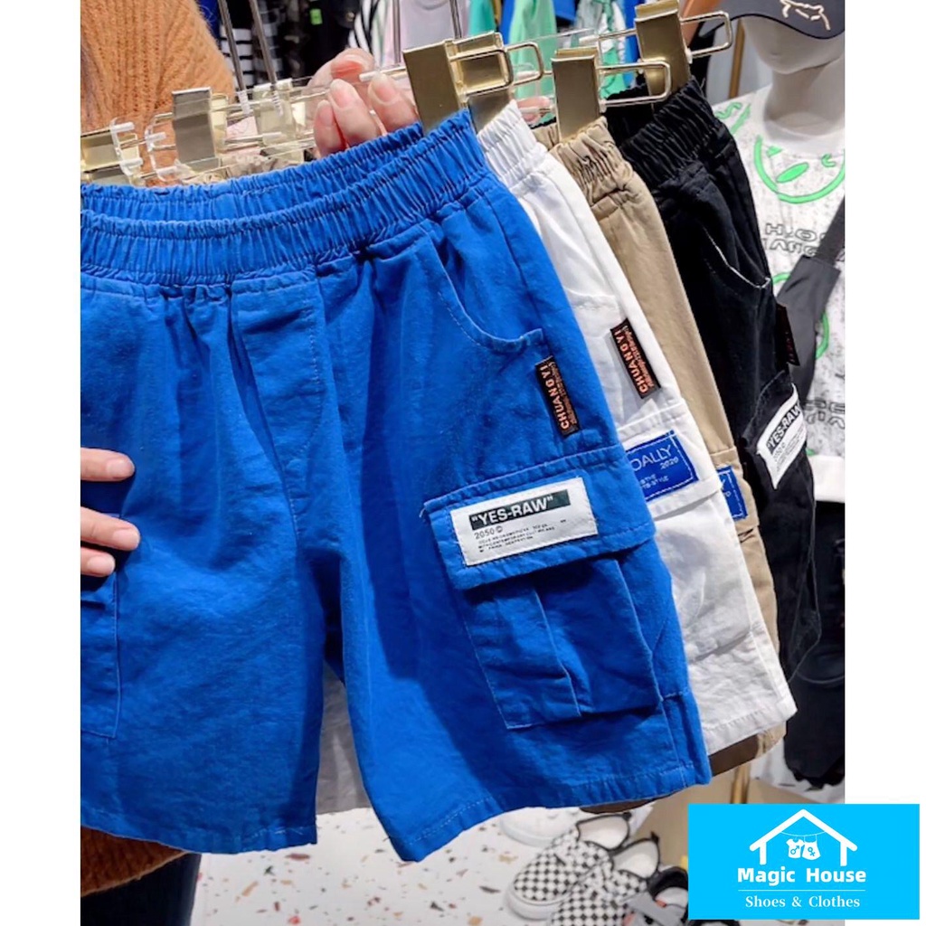 Quần Short Cotton Nguyên Chất Phong Cách Hàn Quốc Thời Trang Mùa Hè Mới Cho Bé Trai