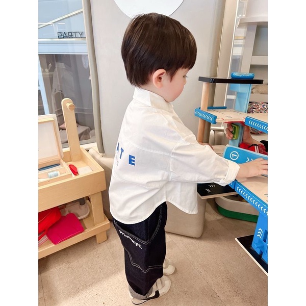 Hàng Mới Về Áo Sơ Mi Tay Dài Phong Cách Thời Trang Mới 2023 Cho Bé Trai