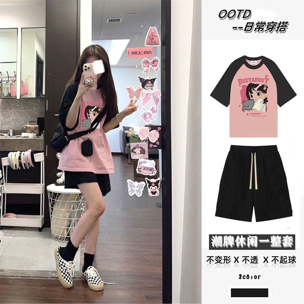 Áo Thun Tay Ngắn Dáng Rộng Thời Trang Mùa Hè Mới Cho Nữ