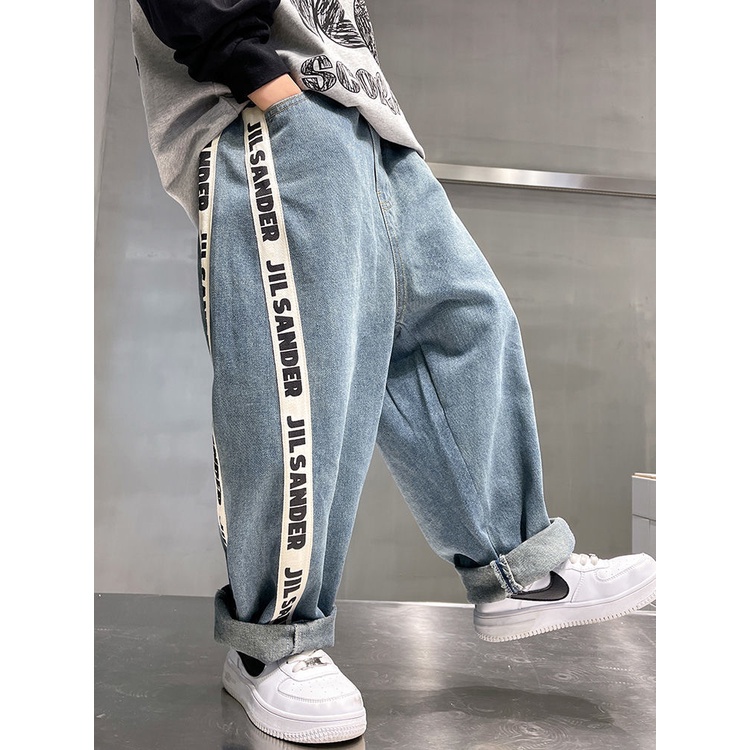 ~ Quần Jean Dài Phong Cách Mới Năm 2023 Thời Trang Thường Ngày Dễ Phối Đồ Cho Bé Trai