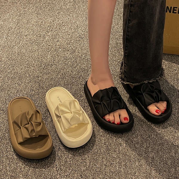 Dép Sandal Đế Dày Quai Dệt Thời Trang Mùa Hè 2023 Mới Cho Phụ Nữ Mang Thai