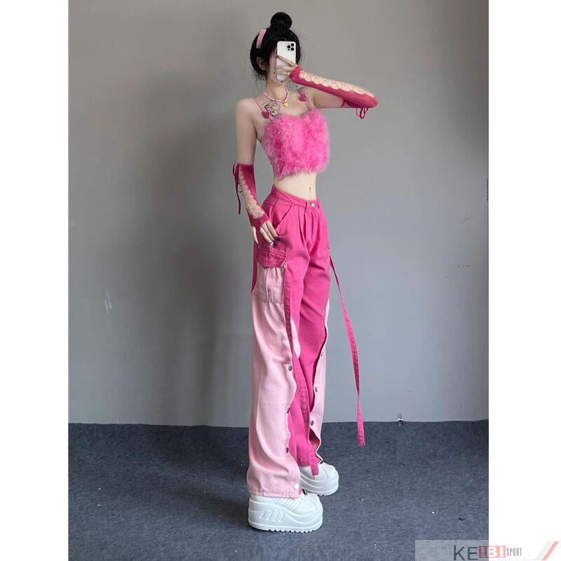 Quần Yếm Lắp Ráp Phong Cách Mỹ Hàng Mới 2023 Dành Cho Nữ