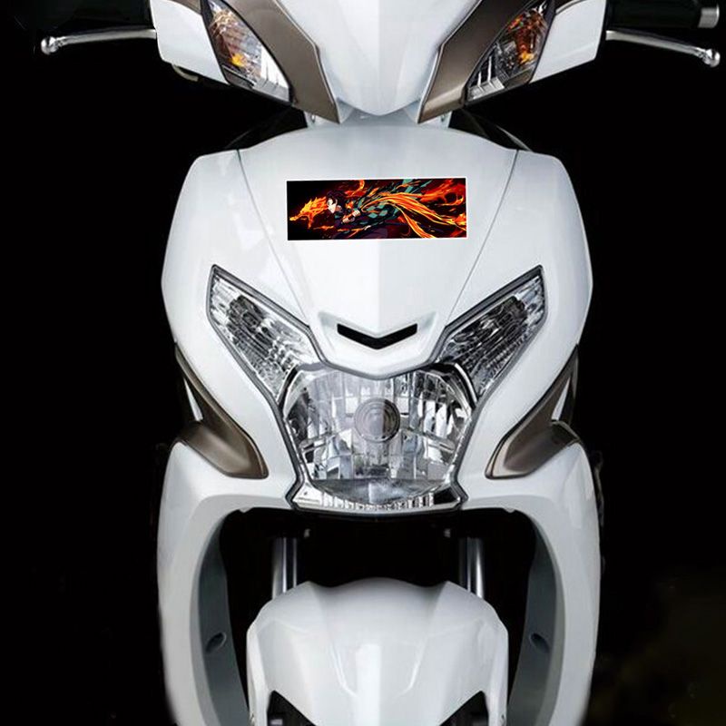 Miếng Dán Trang Trí Xe Hơi Chống Thấm Nước Hình demon slayer jdm tanjirou zenitsu