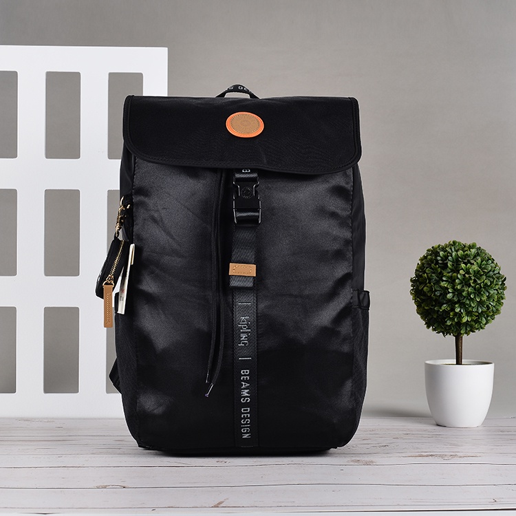 Kipling Ba Lô Du Lịch Đa Năng Màu Đen Phong Cách Nhật Bản Thời Trang Sức Chứa Lớn 1688