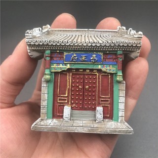 Ngôi đền thiên đường ở Bắc Kinh tiananmen vuông p Bắc Kinh tiananmentiananmen Tử Cấm Thành Sư Tử Gong Wangfu Nhựa Ba Chiều Từ Tủ Lạnh Dán Quà Lưu Niệm Trung Quốc LF8.14