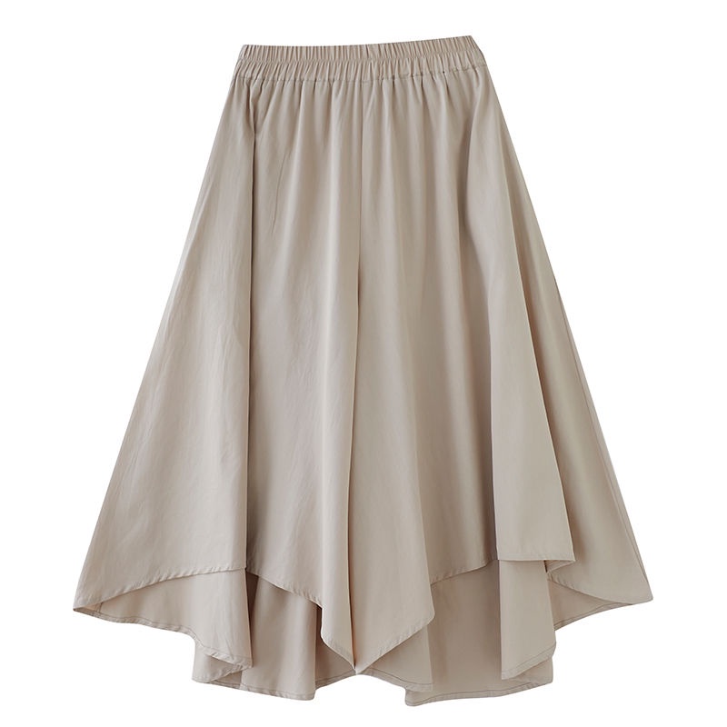 Quần Váy Dài Đến Mắt Cá Chân Dáng Rộng Bằng Vải Cotton Lanh Cỡ Lớn Thời Trang Mùa Hè Cho Nữ