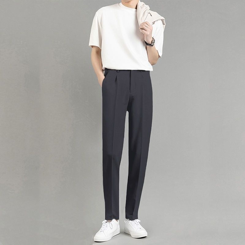 Set Áo Thun Ngắn Tay Và Quần Dài Thời Trang Mùa Hè Mới Cho Nam