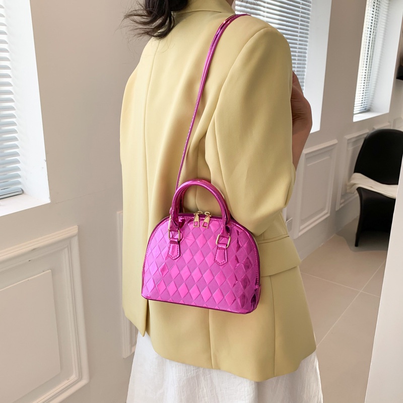 Túi Xách JASMIN NOIR Tote Nhỏ Hai Dây Bằng Da Bóng Kẻ Sọc Caro Thời Trang Xu Hướng Dành Cho Bạn Nữ