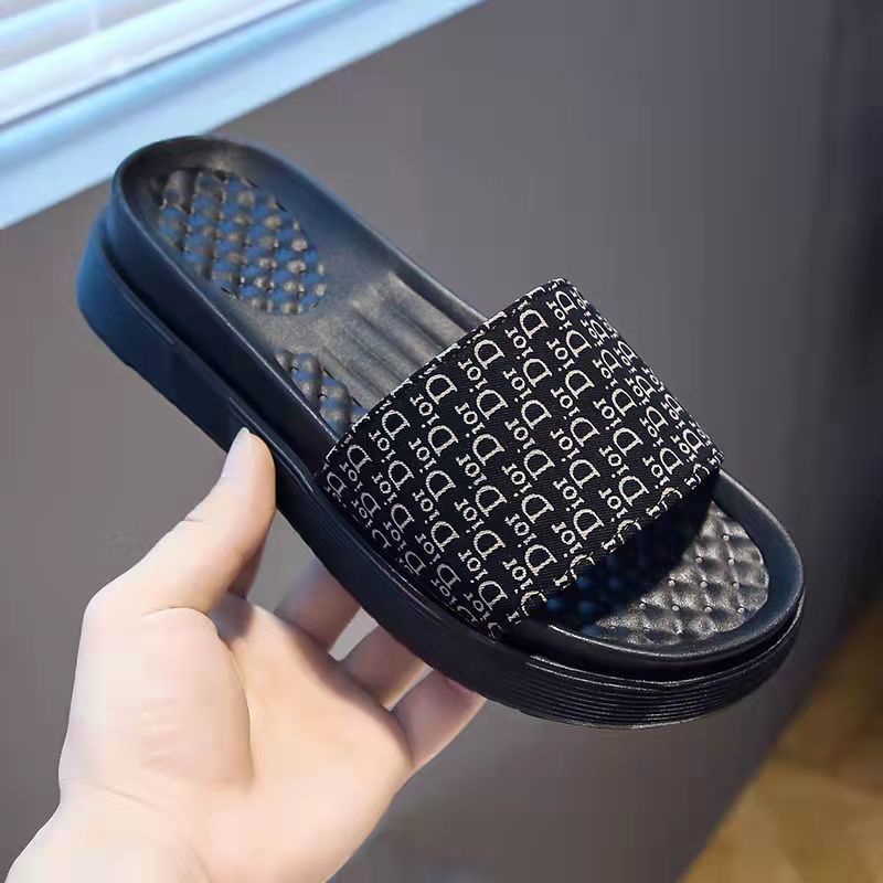 Dép Quai Ngang Đế Dày Thời Trang Mùa Hè 2023 Phong Cách Mới Cho Nữ