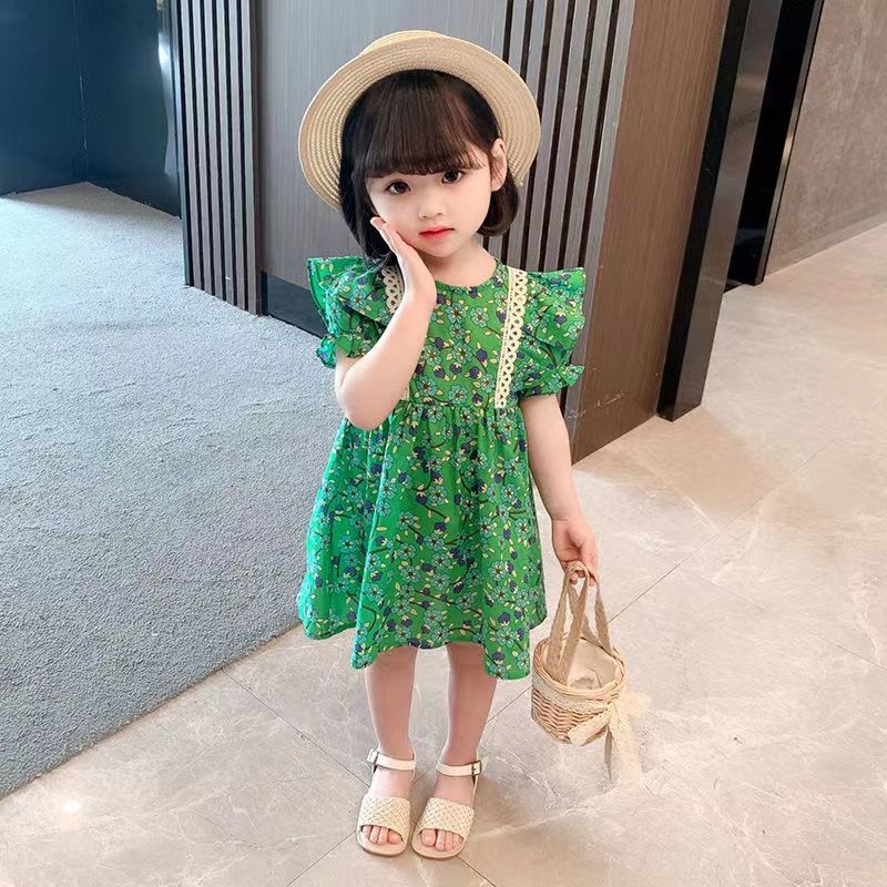 Đầm Hoa Mùa Hè Phong Cách Mới Cho Bé Gái