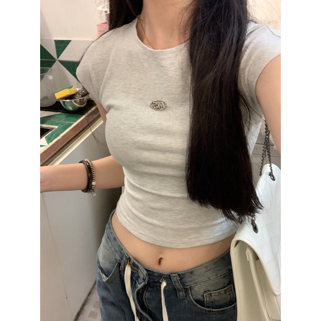 Áo Thun Ngắn Tay Trễ Vai Thời Trang Dành Cho Nữ