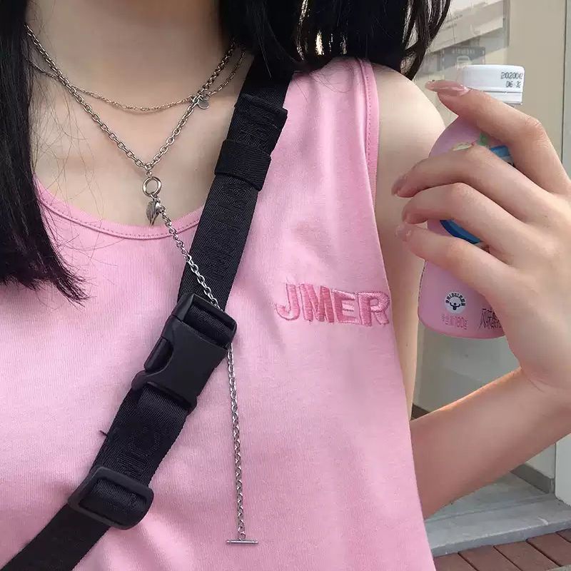 Áo Thun Thể Thao Không Tay 100% Cotton Thời Trang Mùa Hè Hàng Mới Dành Cho Bạn Nữ