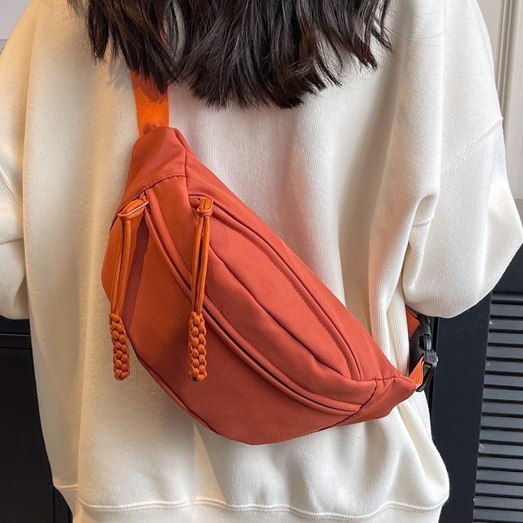 Túi Đeo Chéo Ngực Vải Canvas Phong Cách Thể Thao Thời Trang Mùa Hè Mới Cho Nữ