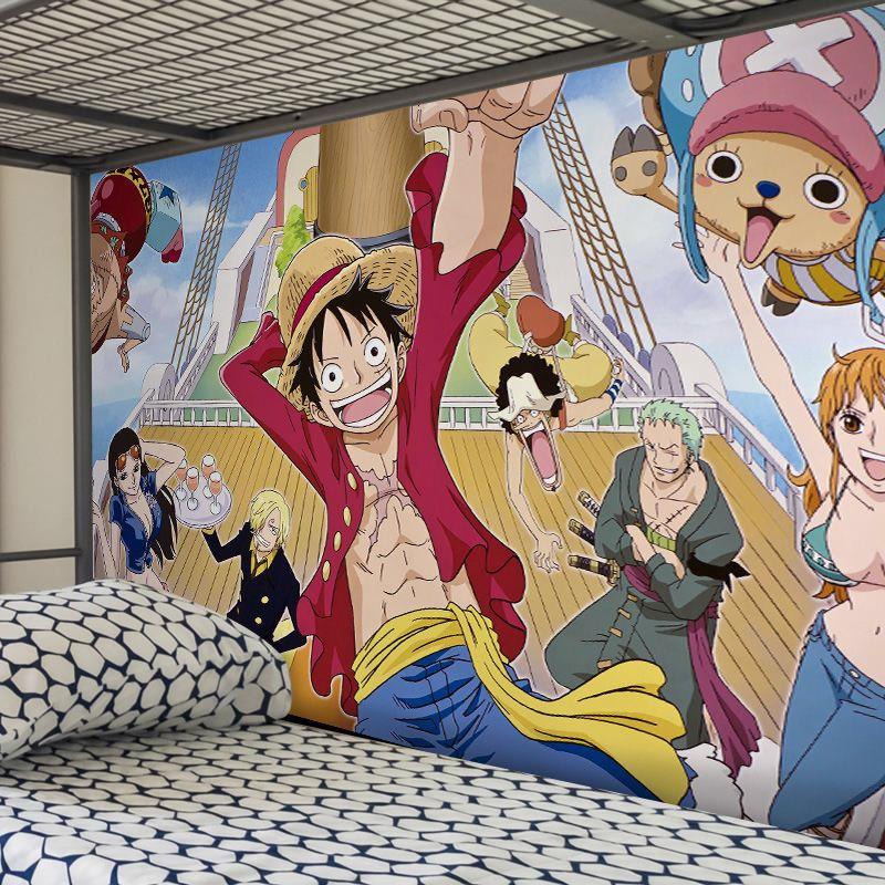 One Giấy Dán Tường Trang Trí Phòng Ngủ Ký Túc Xá Hình luffy sauron