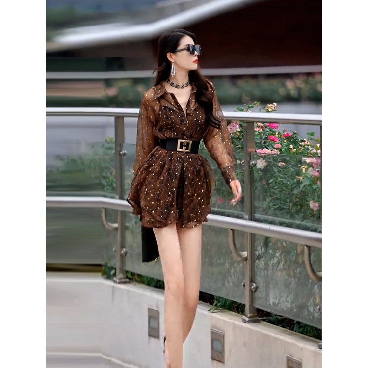 Hàng Có Sẵn Đầm Dáng Rộng Tay Dài Sang Trọng Mùa Hè 2023