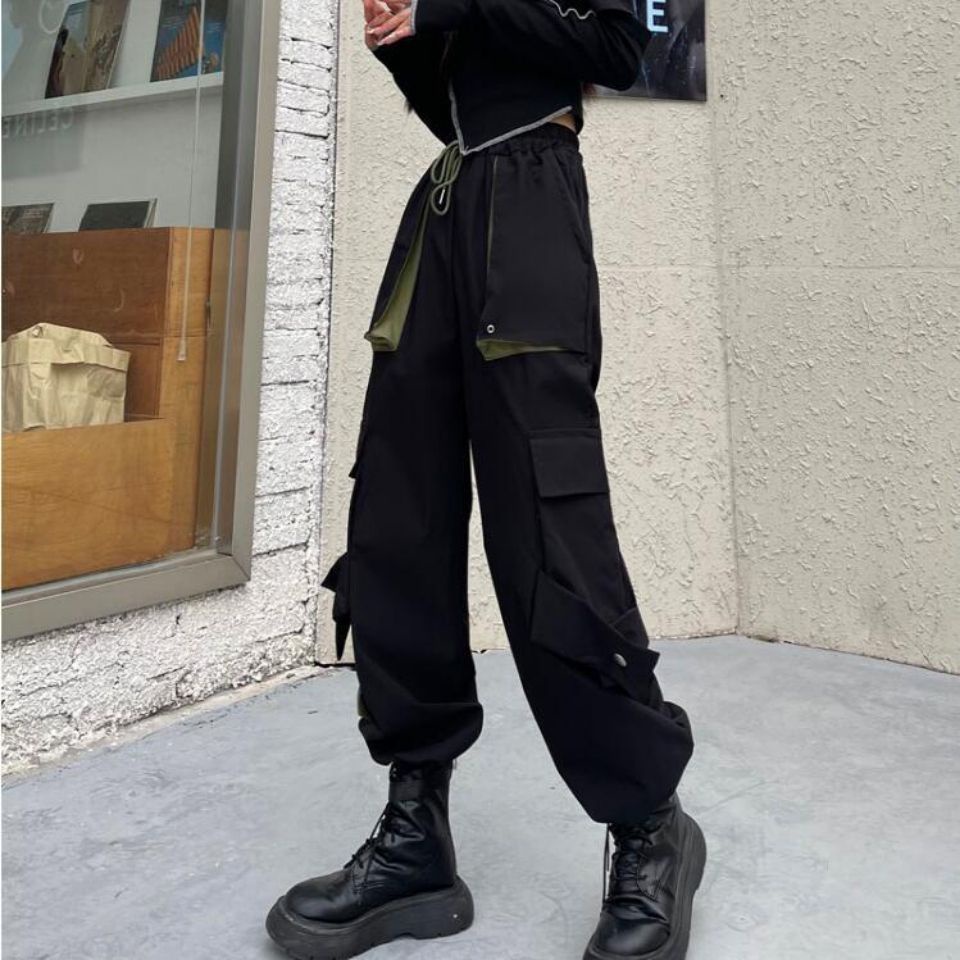 Quần Yếm Lưng Cao Dáng Rộng Thời Trang Xuân Hè Phong Cách Hàn Quốc Cho Nữ