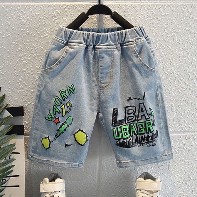 Hàng Mới Về Quần Short Denim Mỏng Phong Cách Mới 2023 Cho Bé Trai