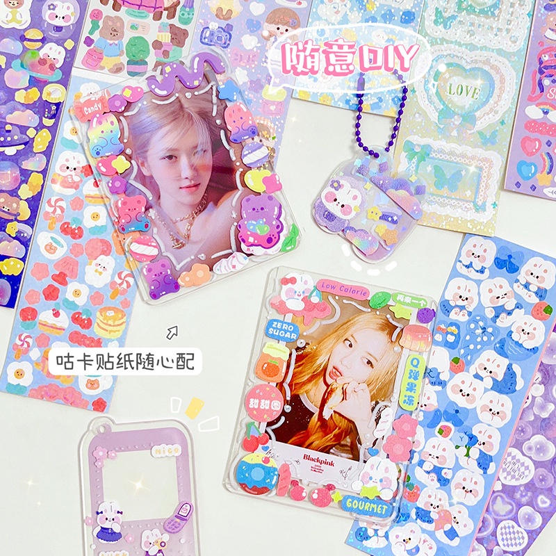 Các hình dán tranh thiếu nhi không lặp lại các nhãn dán hình trang trí dễ thương