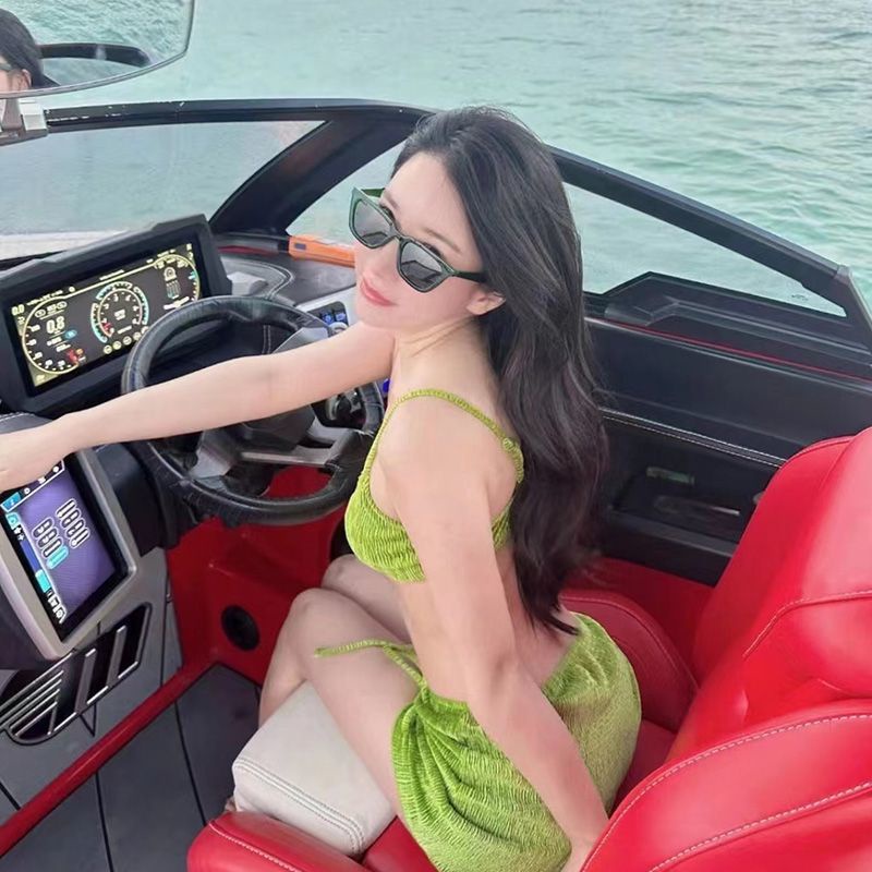 Bộ Đồ Bơi Bikini Đi Biển Có Đệm Ngực Thời Trang Mùa Xuân Mới 2023 Cho Nữ